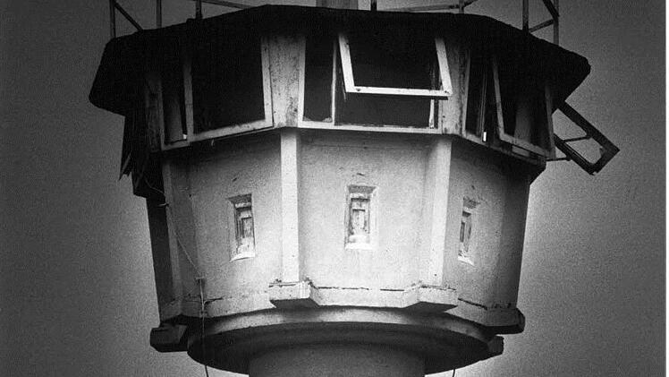 Wachturm an der ehemaligen DDR-Grenze.