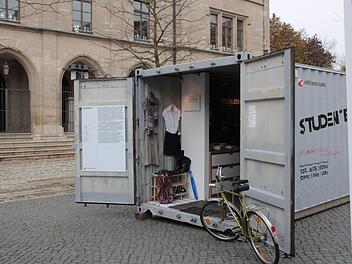 Die Studentenbude am Albertsplatz. Foto: Simone Bastian