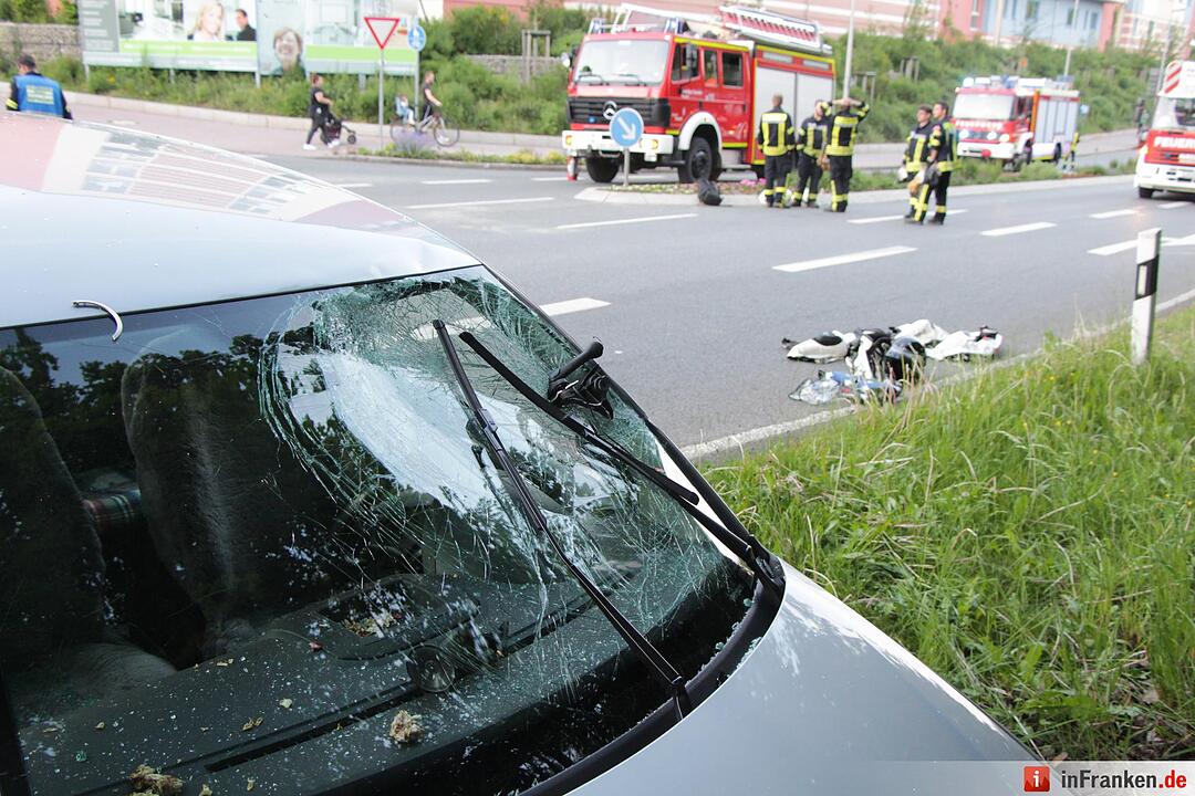 Schwerer Motorradunfall in Feucht