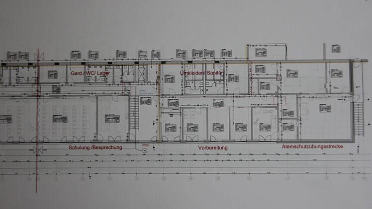 Pläne des Feuerwehrzentrums  Plan: kplan