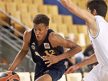 Beim "Next-Generation-Tournament" der Euroleague im Mai in Berlin lief Louis Olinde f&uuml;r die U18-Mannschaft der Gastgeber auf. Foto: imago