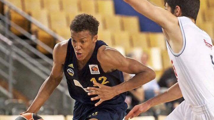 Beim "Next-Generation-Tournament" der Euroleague im Mai in Berlin lief Louis Olinde f&uuml;r die U18-Mannschaft der Gastgeber auf. Foto: imago