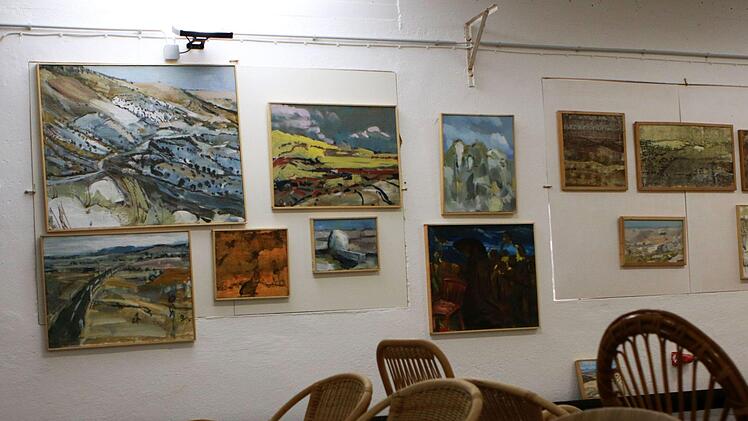 Impressionen aus Robert Reiters neuer Werkstattgalerie in Untersiemau. Offiziell eröffnet wird sie am 15. September.Foto: Jochen Berger