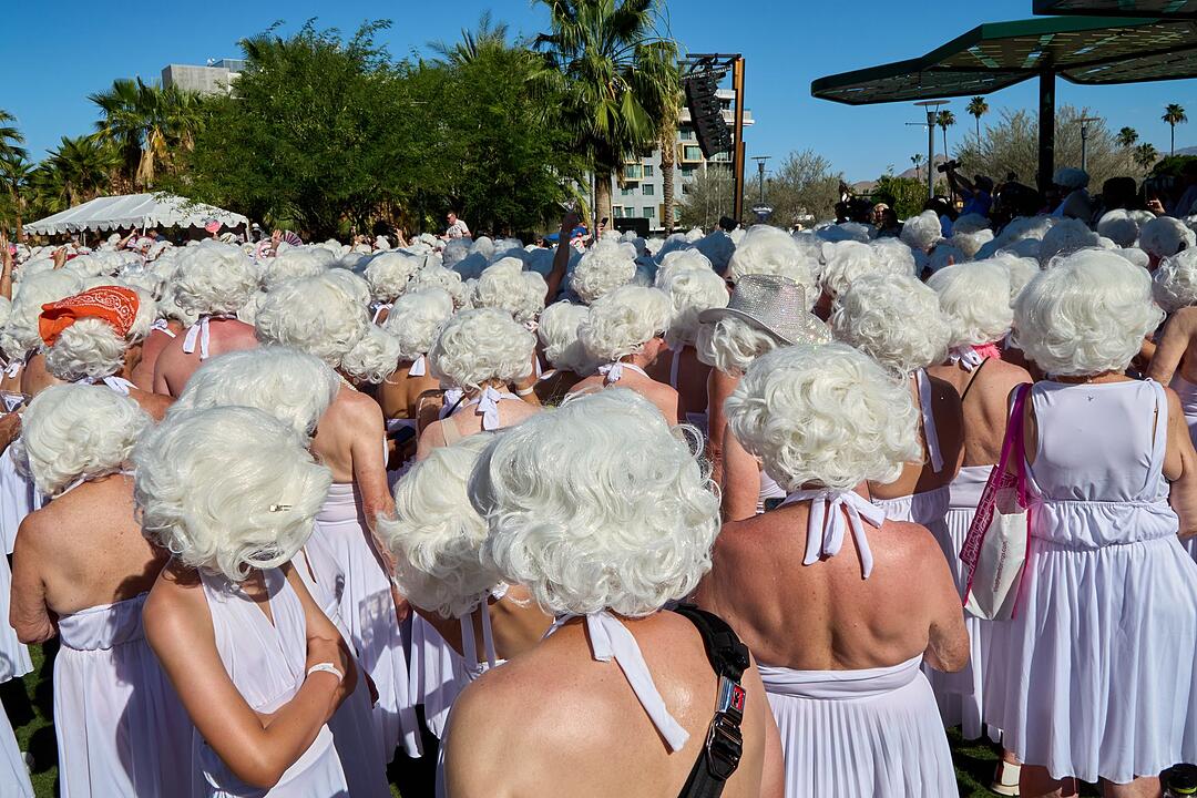 Marilyn-Monroe-Doppelg&auml;nger bei Guinness-Weltrekordversuch