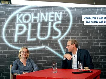 Natascha Kohnen berichtete im Gespräch mit German Hacker aus ihrem Leben.    Foto: Richard Sänger