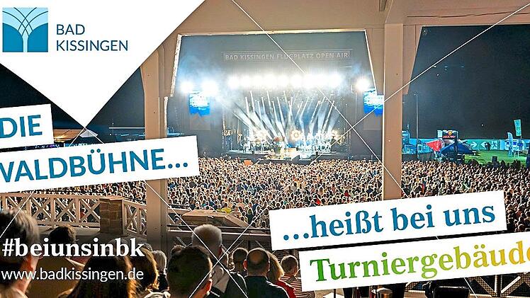 Das Turniergeb&auml;ude in Bad Kissingen ist ein neues Motiv im Rahmen von Bad Kissingens Standortkampagne #beiunsinbk.Ben Kiesel