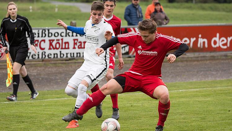 Szene vom Kreisliga-Spiel TSV Weißenbrunn - SpVgg Lettenreuth. Foto: Heinrich Weiß