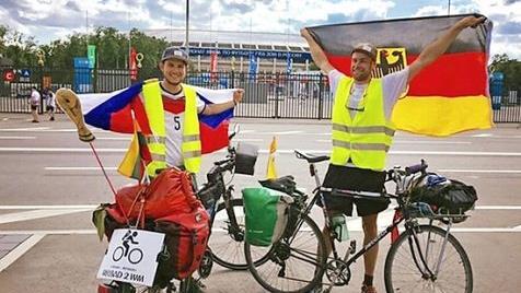 Bastian Heimberger und Albert Liebermann haben Moskau erreicht.