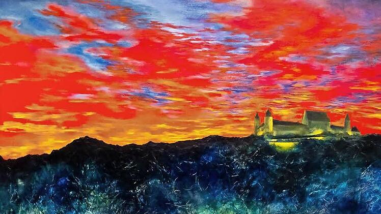 Insgesamt 190 Werke umfasst die Ausstellung zur Sommerakademie, darunter auch diese "Impression" von Hye Jeong Chung Lang Foto: Jochen Berger