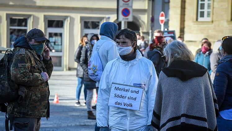 Corona-Demo in Bamberg