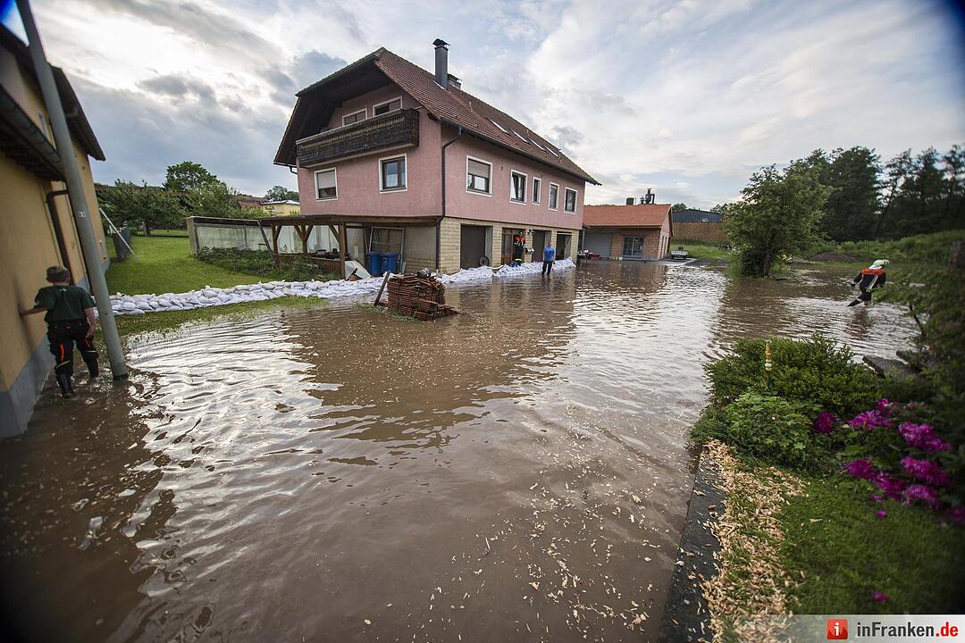 Hochwasser in Untersteinbach