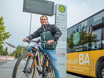 Redakteur Markus Klein  absolvierte die Strecke mit dem Fahrrad.  Foto: Lea Schreiber