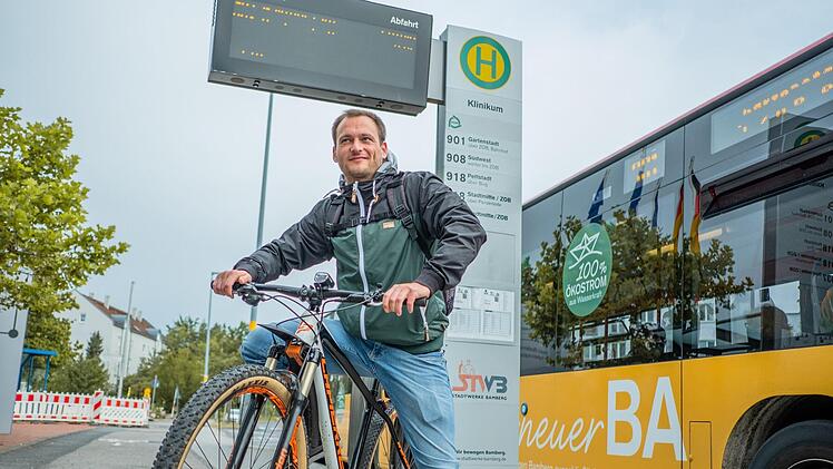 Redakteur Markus Klein  absolvierte die Strecke mit dem Fahrrad.  Foto: Lea Schreiber