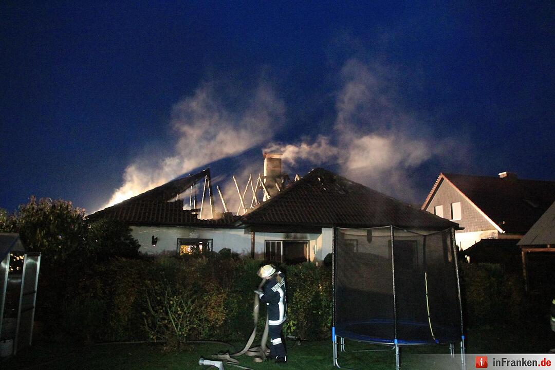 Wohnhaus wird in Redwitz Raub der Flammen