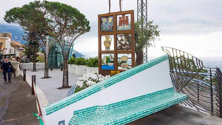 Die Piazza Thurnau in PositanoFoto: Guiseppe Di Martino