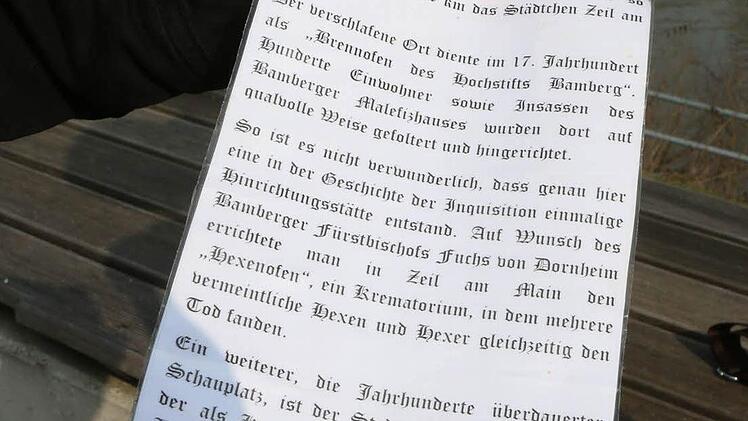 Infos aus dem Inneren des "Schatzes". Foto: Barbara Herbst