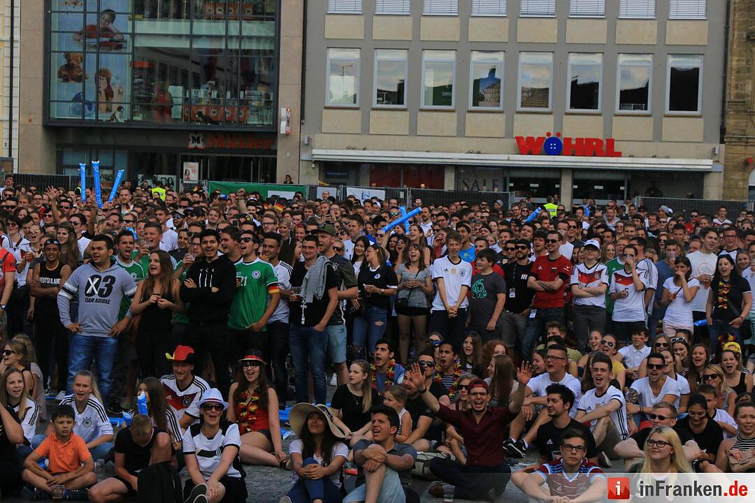 EM-Achtelfinale: Public Viewing in Bamberg