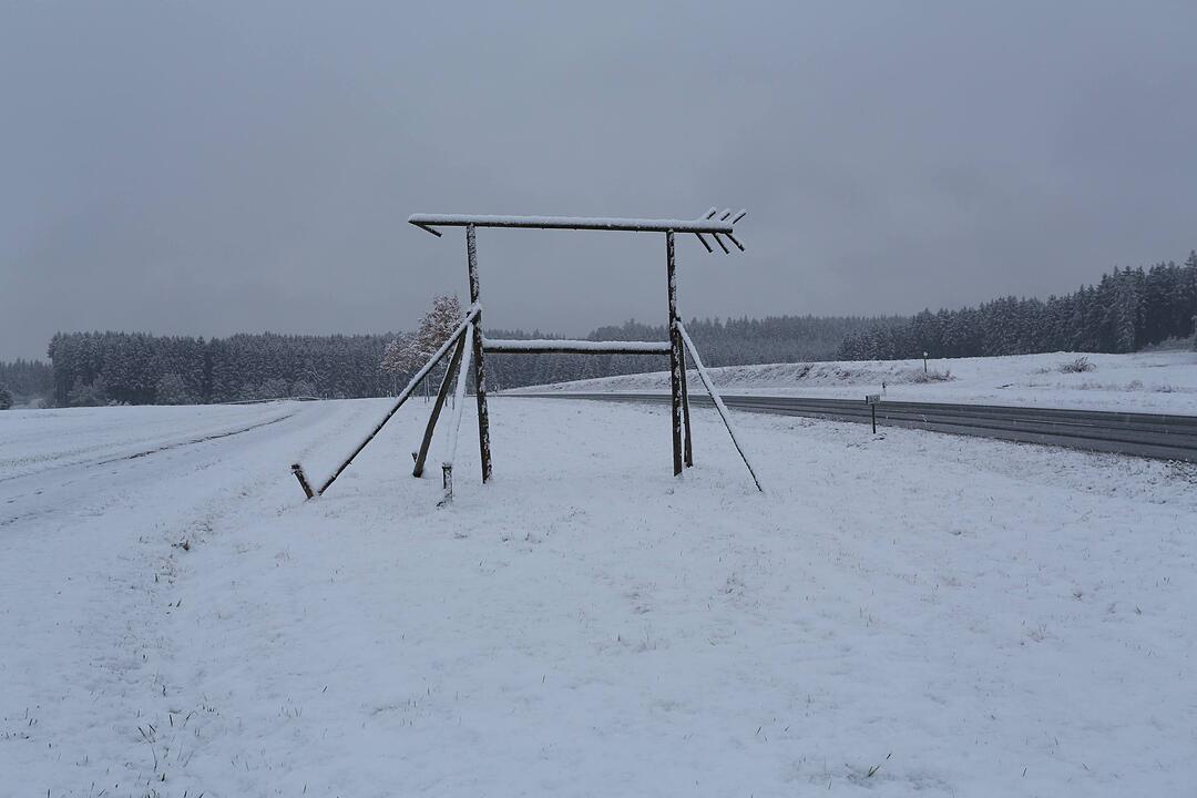 Erster Schneefall in Oberfranken
