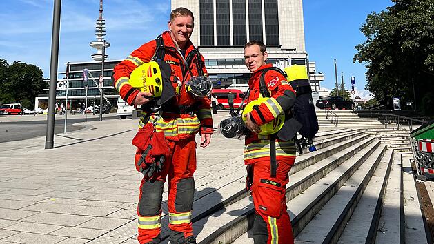 Helmbrechts: "Hamburg Firefighter Stairrun" - zwei Feuerwehrler meistern Wettkampf