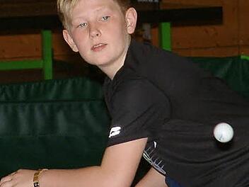 Johannes Scherbel vom TSV Teuschnitz: Sieger der Jungen beim zweiten ostoberfränkischen Ranglistenturnier.  Foto: Hans Franz