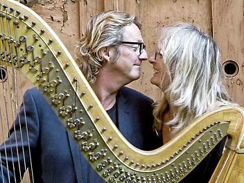 Lilo Kraus und Chris Schmitt treten mit Harfe und Bluesharp am 16. Juni auf. Foto: privat
