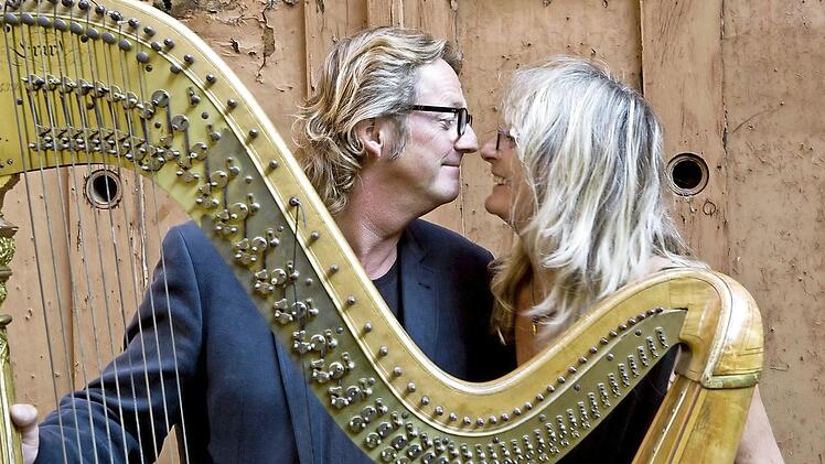 Lilo Kraus und Chris Schmitt treten mit Harfe und Bluesharp am 16. Juni auf. Foto: privat