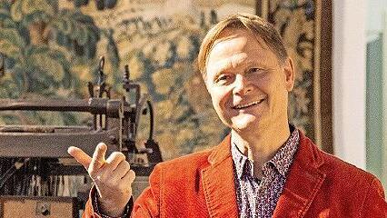 Rolf-Bernhard Essig im Erlanger Stadtmuseum.
