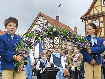 Schon die Kleinsten sind dabei, wenn sich die Trachtengruppe des HBV bei Festzügen präsentiert.