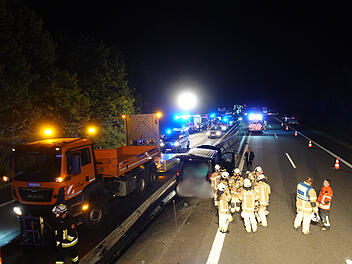 Massencrash auf A70 bei Ha&szlig;furt