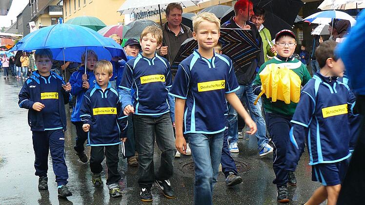 Die Nachwuchs-Fußballer.