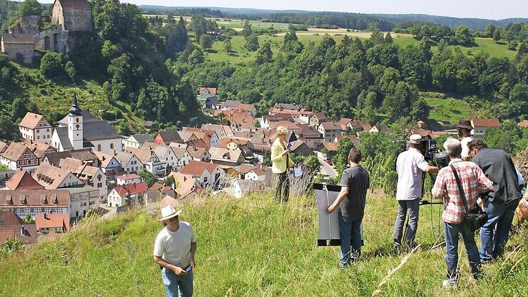 Dreh vor der Kulisse der Stadt Pottenstein