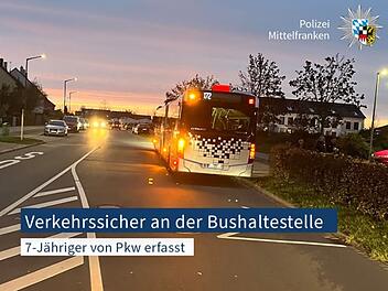 Landkreis Erlangen-Höchstadt: Schüler (7) von Auto erfasst - Fahrerin erwartet Strafanzeige