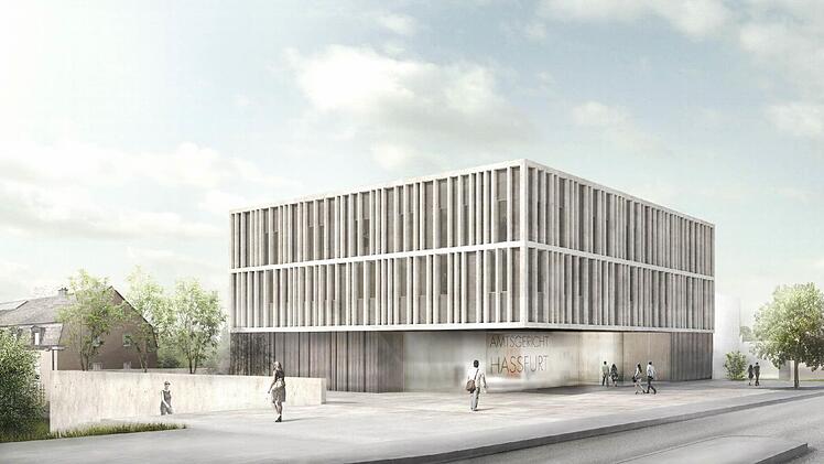 So soll das neue Amtsgericht in Haßfurt aussehen.  Foto: Architekturbüro