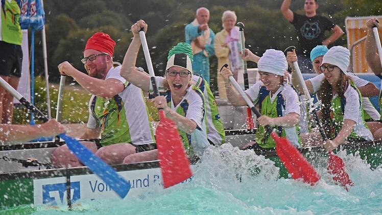 Das Team der Therme Natur gab alles, hatte aber gegen die starken Männer der anderen Mannschaften keine Chance. Foto: Gabi Arnold