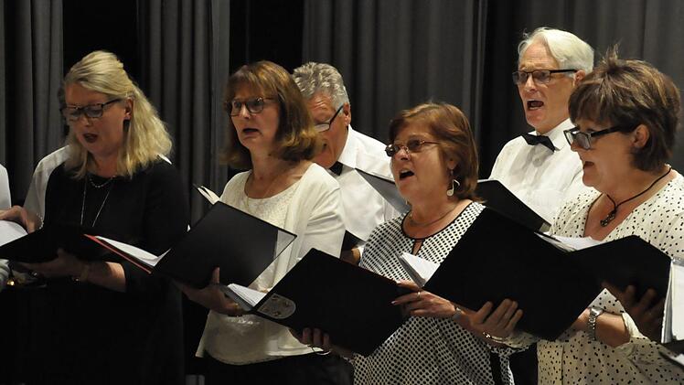 "Die Bockleter Singfoniker" präsentierten glänzend allerlei Kuriositäten und Schlager aus der Chormusik. Foto: Peter Klopf