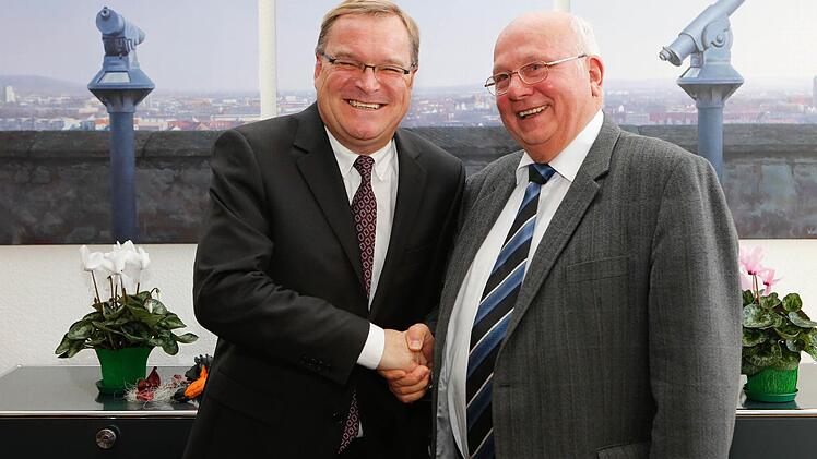 OB Starke (l.) und Norbert Tscherner waren in Sachen "Wolfsschlucht" nicht immer einer Meinung. Jetzt sind sie es. Foto: Hoch