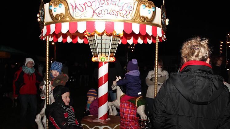 Gut besucht war das Mini-Karussell.