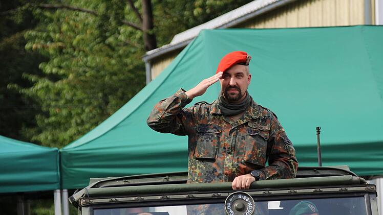 Verabschiedung von Oberstleutnant Christoph Päschel als Leiter Abteilung Führung der Truppenübungsplatzkommandantur Süd in Wildflecken Foto: Ulrike Müller