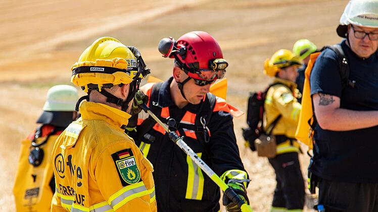 Weiterbildung zum Thema Vegetationsbrandbek&auml;mpfung. Foto: Sebastian Gerr/FFW Bad Br&uuml;ckenau