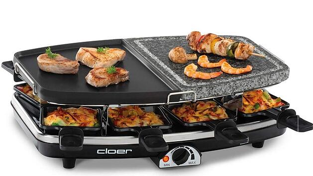 Das Cloer 6435 Raclette-Set: Preis-Leistungs-Sieger bei Stiftung Warentest. Bild: amazon.de