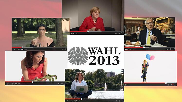 Seit Wochen strahlen Fernsehsender Wahlwerbung aus. Quelle: Youtube/Montage: Johannes Görz