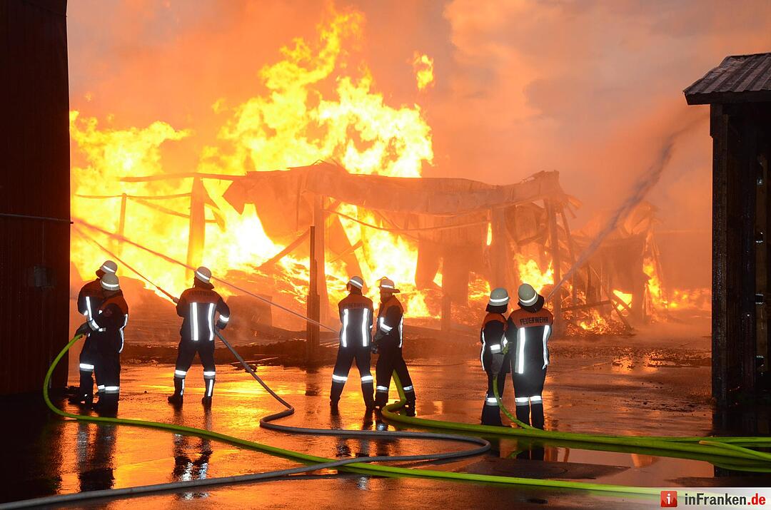 Brand im Sägewerk Untererthal
