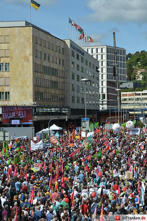 Demonstration gegen die Handelsabkommen