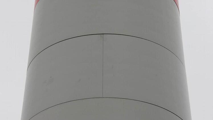 Der elfte Betonring ist rot markiert.  Foto: Friedwald Schedel