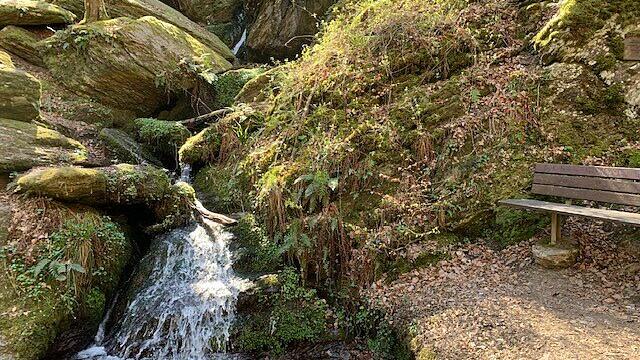 Die Traumschleife Ehrbachklamm führt an wunderschönen Wasserspielen vorbei.