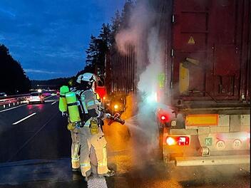 Feuerwehreinsatz auf A73 bei Bamberg
