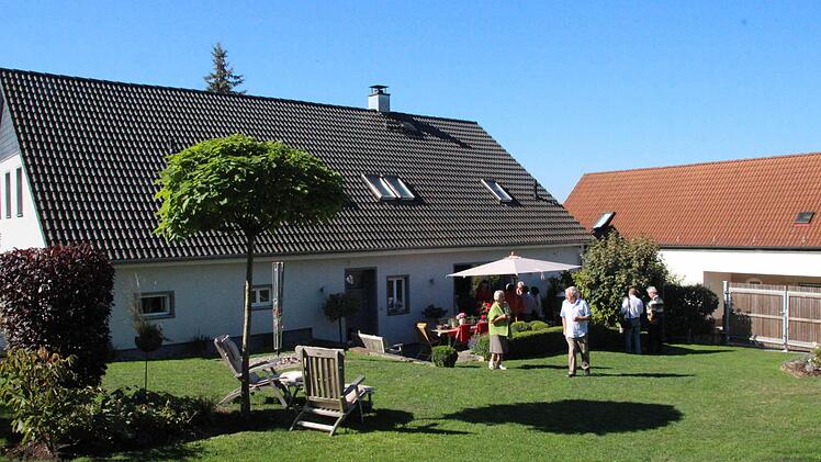 Das Haus der Familie Lorenzen in Untersiemau von hinten.