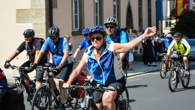 BR-Radltour macht Halt in Münnerstadt Foto: Björn Hein