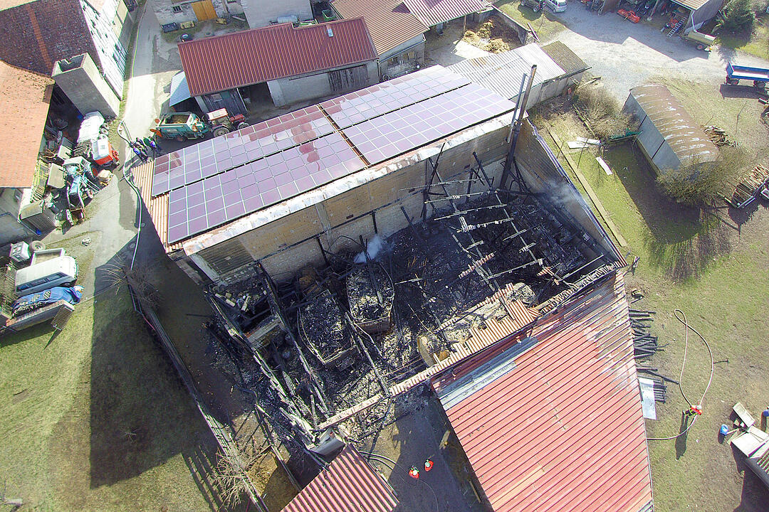Scheunenbrand in Iphofen
