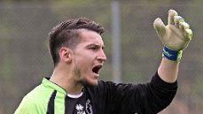 Christopher Rebhan, Torwart des FC Bad Rodach, will heute Abend im Relegationsspiel gegen den TSV Neuensorg den Klassenerhalt perfekt machen.